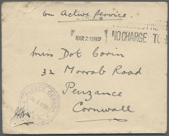 1885/1947, Group Of Ten Better Entires, E.g. Four Covers Aden Correspondence, Birma, Aden 1885 Incoming Mail, Samoa... - Autres & Non Classés