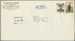 1968/1977, Accumulation Of More Than 500 Commercial Covers To Sweden, Main Value Hongkong Airmail Covers, Alos... - Autres - Asie