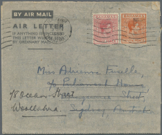 1970/1990 (ca.), Accumulation With About 450 Unused And Some CTO/used Airletters And AEROGRAMMES From Barbados,... - Autres - Amérique