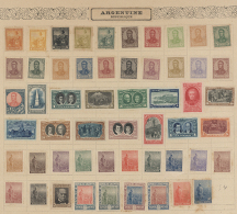 1890's/1910's: Old Collection Of About 500 Mint Stamps (few Used) On Album Leaves, With Good Parts Argentina,... - Autres - Amérique