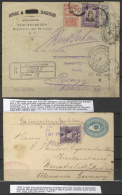 1890/1925, 3 Covers Sent From Guatemala To Germany And Prague, Accompanied By An Interesting R-cover From El... - Amerika (Varia)