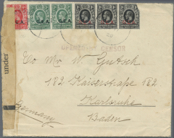 1907/51, Covers (28 Inc. Two Europe) From A Correspondence To Hamburg/Germany, Siam, US, Jamaica; Plus 1920 KGV... - Andere & Zonder Classificatie