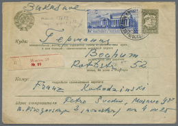 1919/1952, Lot Of Five Better Covers, E.g. Censored Mail 1919 Poland, 1941 Mauritius, 1943 Soviet Union; 1952... - Autres & Non Classés