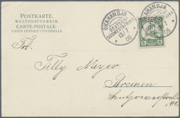 1876/1950, Kleiner Brief U. Ganzsachenposten Aus Einigen Ländern, Dabei Ansichtskarte Aus DSWA, Dekorativer... - Autres & Non Classés