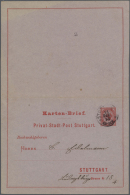 1870/1950, Partie Von Ca. 115 überwiegend Ganzsachenkarten Diverser Länder, Meist Deutschland/Europa,... - Autres & Non Classés