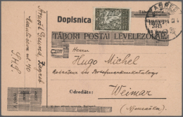 1860/1960 (ca.), Schachtel Voll Mit Briefen, Karten Und GSK Aus Europa/Übersee, Dabei Viel Luftpost, R-Briefe,... - Autres & Non Classés