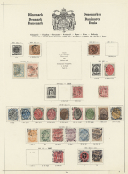 1850/1940 (ca.), Mainly Used Collection In An Ancient Schaubek Album (1940 Edition), E.g. Nice Sections Italy, 3rd... - Autres & Non Classés