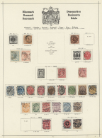 1850/1940 (ca.), Mainly Used Collection In An Ancient Schaubek Album (1940 Edition), E.g. Nice Sections Italy, 3rd... - Other & Unclassified