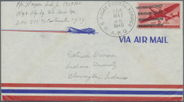 GERMANY: 1945, Very Interesting Lot Of Ca. 100 Letters From US-Soldiers To USA, With Or Without Stamps Or Postal... - Andere & Zonder Classificatie