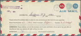 1971, Lot Of 13 Mostly Different "Officially Used P.O. Airmail Test Envelopes". From May Through September 20,... - Autres & Non Classés