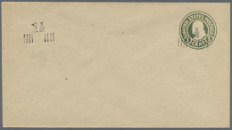 1916/1920, Lot Of 45 (short) Envelopes 1½c On 1c Green Franklin "Double Surcharge", Unused. (Scott Cat.... - Autres & Non Classés