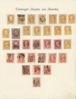 1873/1879, Used And Unused Collection Of 102 Stamps On Album Pages, Comprising Agriculture, Executive, Interior,... - Dienstzegels