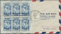 1933/1991 (strong Focus On 1930s), Lot Of 93 FDC Often Bearing Stamps In Units (pairs, Blocks Of Four), Mostly... - Autres & Non Classés