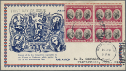1933/1991 (strong Focus On 1930s), Lot Of 242 FDC Often Bearing Stamps In Units (pairs, Blocks Of Four), Mostly... - Autres & Non Classés