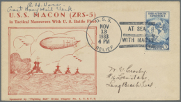 1900-1960, 41 Cards & Envelopes Including 3 Autographs, Zeplin Mail, First Flights, Air Mails, Crash Mail And... - Autres & Non Classés