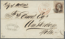 1865/1970, Over 200 Letters And Postal Stationeries With Many Issues Used Abroad, Mainly From America To Egypt,... - Autres & Non Classés