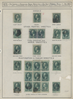 1857/1879, Specialised Assortment, Comprising Scot No. 6b Unused/unobliterated (cut Into) And More Than 70 Stamps... - Autres & Non Classés