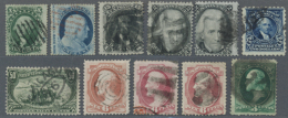 1855-1940, Classic Stamps On Cards Including Gutter Pairs, Margin Imprints, Stamps With Grill, Blocks Of Four, Line... - Andere & Zonder Classificatie