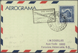 1954/1990 (ca.), AEROGRAMMES: Accumulation With About 280 Unused And Used/CTO Airletters And Aerogrammes Incl. Some... - Venezuela