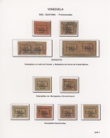 Guayana 1903: Scarce Collection Of "steamboat / Barquitos" Provisionals Mint With / Without Violet Control-cancels,... - Venezuela