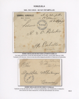 1909/38, Scarce Collection Of 12 Letters With M/s "stamp Shortage / Carencia De Estampillas" And... - Venezuela