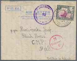 1945/1981 (ca.), Accumulation With About 39 Mostly Commercially Used Formular AEROGRAMMES With A Nice Variety Of... - Ouganda (1962-...)