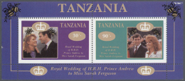 1986, Royal Wedding, 12 Sets Of Mini Sheets And 39 Copies Of Souvenir Sheet (30s./90s.), Unmounted Mint. Michel... - Tanzanie (1964-...)