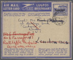 1945/1990 (ca.), Accumulation With 33 Unused And Used/CTO Airletters, AEROGRAMMES And Airmail Lettercards Incl.... - Andere & Zonder Classificatie