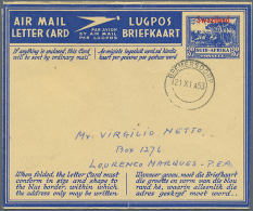 1944/1961 (ca.), Accumulation With About 85 Used/CTO Airletters, AEROGRAMMES And Airmail Lettercards Etc. With... - Other & Unclassified