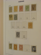 1873/1982: MNH, Mint Hinged And Used Collection Surinam 1873-1982 In 2 Davo Cristal Albums. Collection Is Nicely... - Surinam