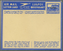 1944/1984 (ca.), Accumulation With About 185 Unused Airletters, AEROGRAMMES And Airmail Lettercards Etc. With... - Afrique Du Sud-Ouest (1923-1990)