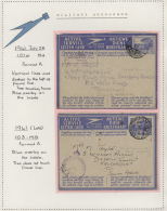 1941/1977 - AEROGRAMMES: Collection Of 87 Air Letters, Written Up On Pages, With 14 WWII Military Air Letter Sheets... - Other & Unclassified