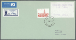 1983, Four Big Boxes Containing Ca. 6500-7000 (registered)-airmail-letters Bearing A Automat-issue From 1983 Sent... - Andere & Zonder Classificatie