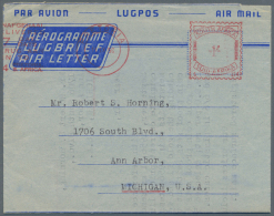 1954/2000 (ca.), Accumulation With About 95 Mostly Commercially Used (a Few Unused Only) FORMULAR Airletters And... - Autres & Non Classés