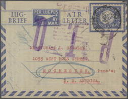 1945/80 (ca.), AEROGRAMMES: Duplicated Accumulation Of About 280 Airletters, Lettercards And Aerogrammes With A... - Andere & Zonder Classificatie