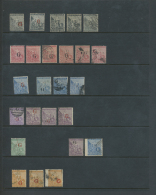 1877-79: Group Of 67 Singles Of All Denominations Up To 5s., With Large Or Small, Red Or Black Overprints Including... - Andere & Zonder Classificatie