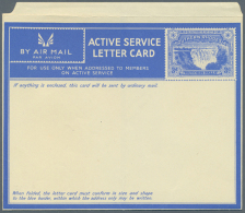 ACTIVE SERVICE LETTERCARDS: 1941/1944 (ca.), Specialised Collection With Seven (!) Different Unused Active Service... - Other & Unclassified