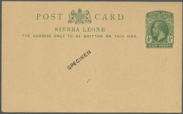 1881/1959, Collection Of 61 Different Unused Stationeries, Comprising Cards, Reply Cards And Envelopes, Types,... - Sierra Leone (1961-...)