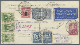 1924/1932 (ca.), Accumulation With 15 Covers Incl. Different And Unusual Frankings, Registered Mail, Red Postmarks... - Colombia