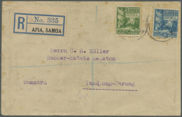 1914/1943 (ca.), Accumulation With 10 Covers And Picture Postcards Incl. Interesting Usages, Rates And Frankings,... - Samoa