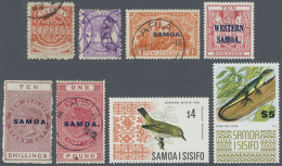 1877-1990 (ca.), Collection On Album Pages With Several Better Issues, Early Definitives Incl. 20 Samoa Express... - Samoa