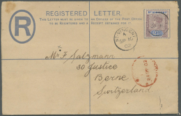 1817/1943 (ca.), Accumulation With Seven Covers And Postal Stationeries (+ One Single Stamp) Incl. Interesting... - St.Vincent (1979-...)