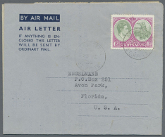 1952/1984 (ca.), AEROGRAMMES: Accumulation With About 230 Unused And Used/CTO Airletters And Aerogrammes (incl. St.... - St.Christopher, Nevis En Anguilla (...-1980)