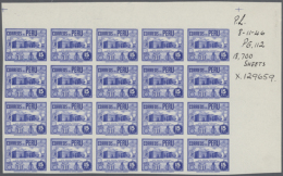 1930/1940 (ca.), Lot Of Apprx. 400 (mainly Imperforate) Proofs, Chiefly Within (large) Units. (D) - Peru