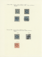 1858/1886, Used And Mint Collection On Album Pages, Starting With An Interesting Section Imperforated Issues (more... - Pérou