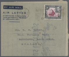 1951/2000 (ca.), Accumulation With About 85 Unused And Used/CTO Airletters And AEROGRAMMES Mostly From Kenya With... - Andere & Zonder Classificatie