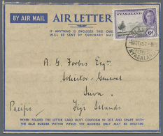 1945/1955 (ca.), AEROGRAMMES: Accumulation With About 110 Unused And Used/CTO Airletters With Several Better Items,... - Nyassaland (1907-1953)