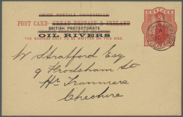 1893/1955 (ca.), Unusual Accumulation With 20 Covers And Postal Stationeries (+ Two Pieces) Incl. Oil Rivers,... - Nigeria (1961-...)