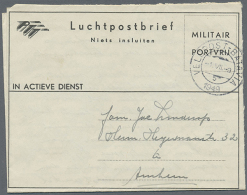 1945/1958 (ca.), MILITARY MAIL: Accumulation With About 135 Unused And Used Military Mostly Formular Airmail... - Netherlands Indies