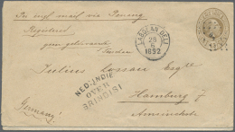 1878/1939, Assortment Of 48 Used Stationeries, Comprising Cards And Envelopes, Incl. Uprated Items, Airmail Etc.... - Indes Néerlandaises